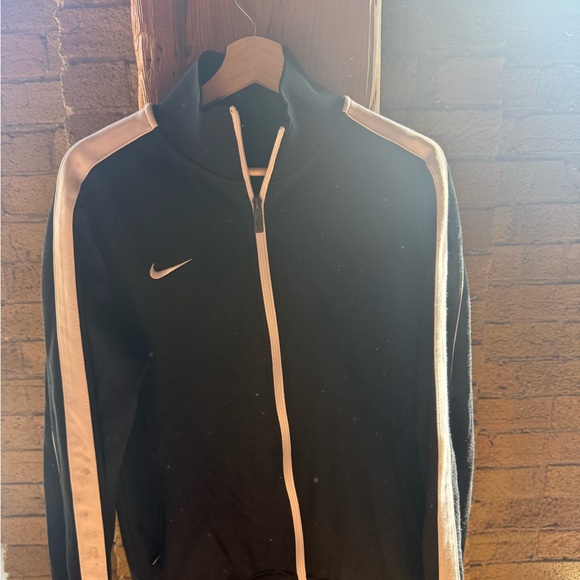 Nike Men's Black and White Warmup Jacket - Picture 1 of 3
